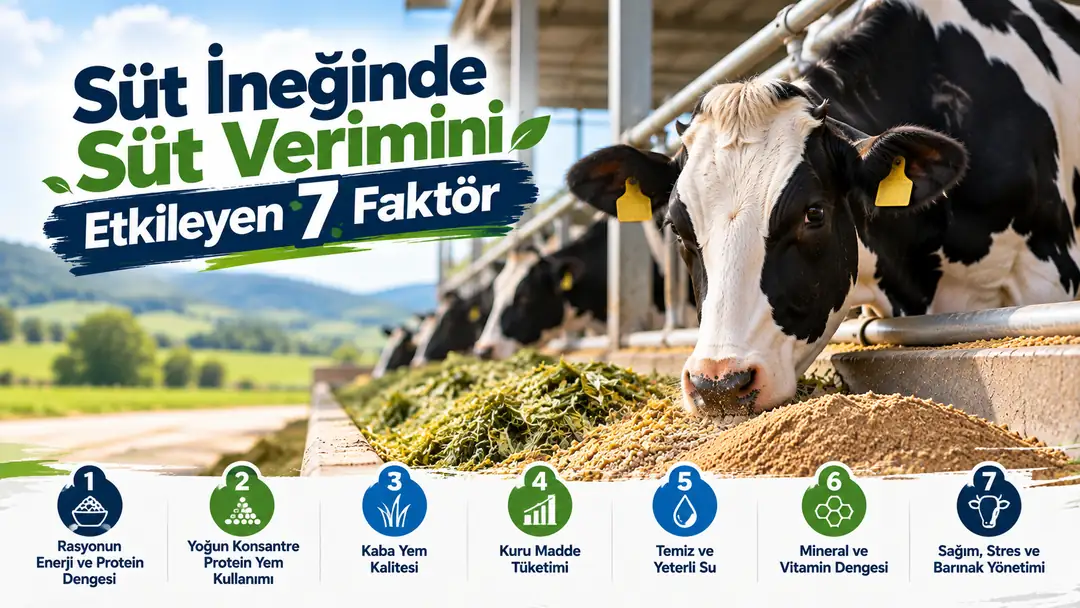 Süt İneğinde Süt Verimini Etkileyen 7 Faktör
